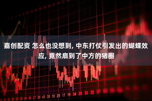 嘉创配资 怎么也没想到, 中东打仗引发出的蝴蝶效应, 竟然扇到了中方的猪圈