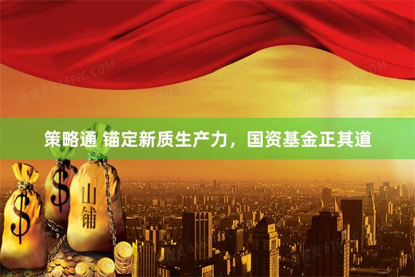策略通 锚定新质生产力，国资基金正其道